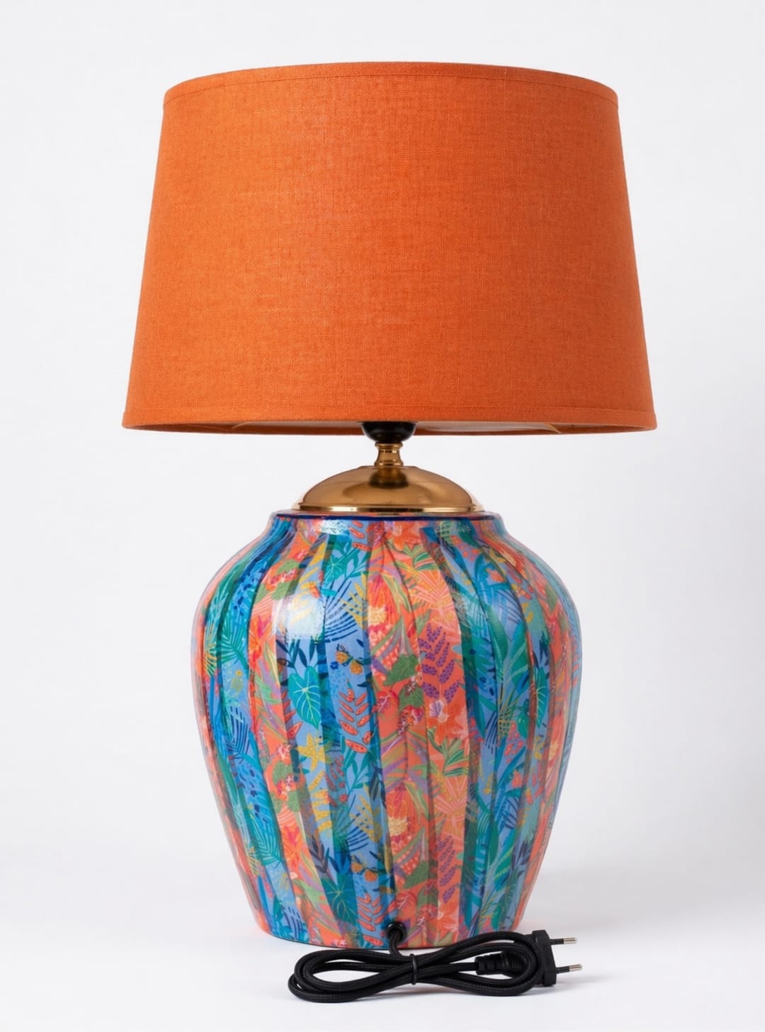 Modern Table Lamp with Warm Colors & Artistic Charm