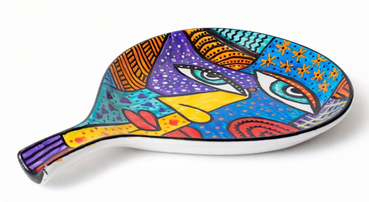 Abstract Art Serving Plate
