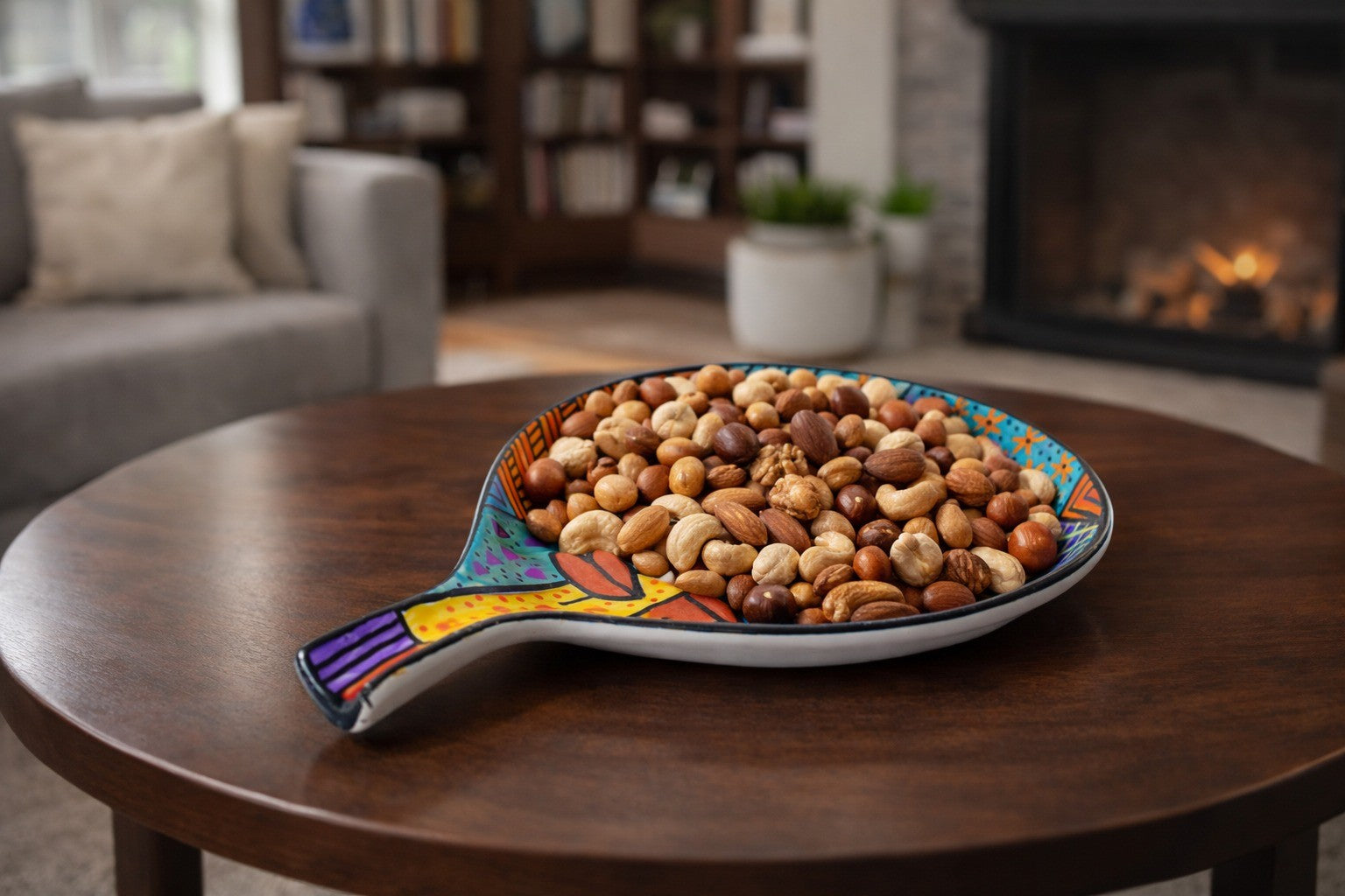 Abstract Art Serving Plate