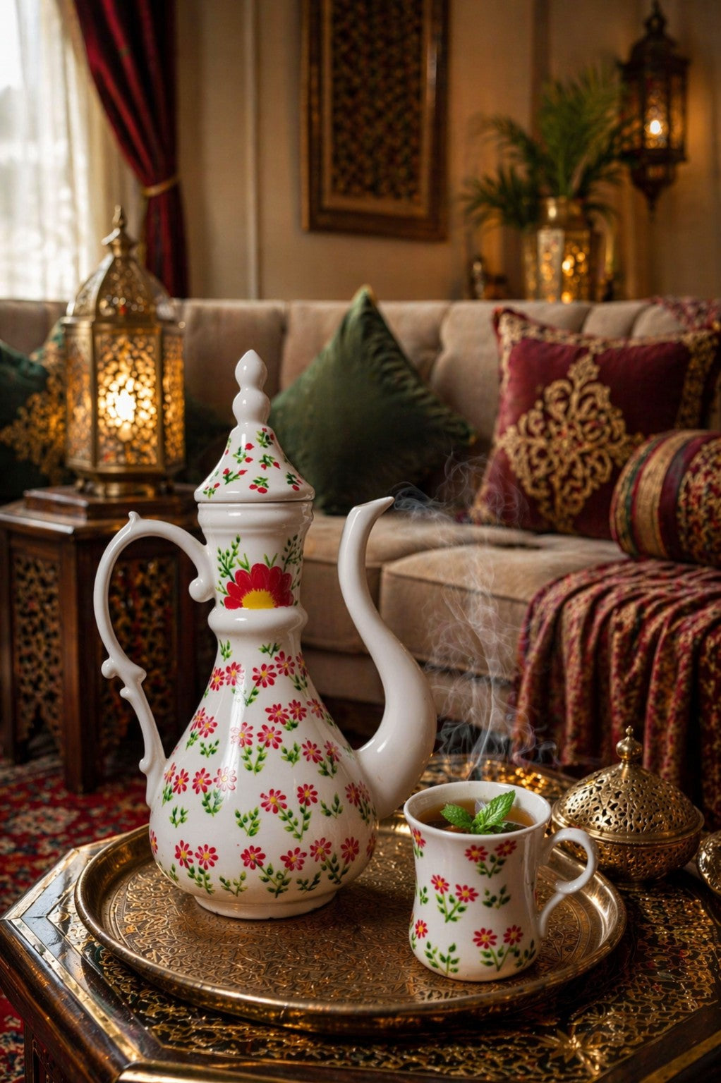 Handmade Arabic Tea Set – 8 Pieces