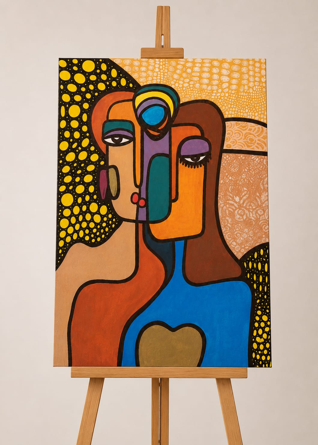 Abstract Art Painting – Hand Painted
