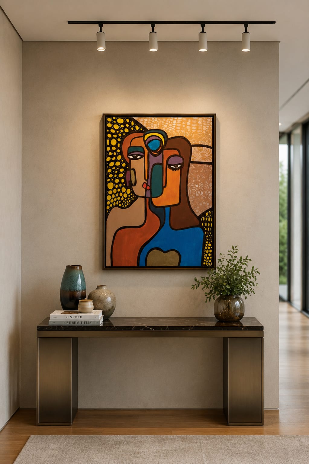 Abstract Art Painting – Hand Painted
