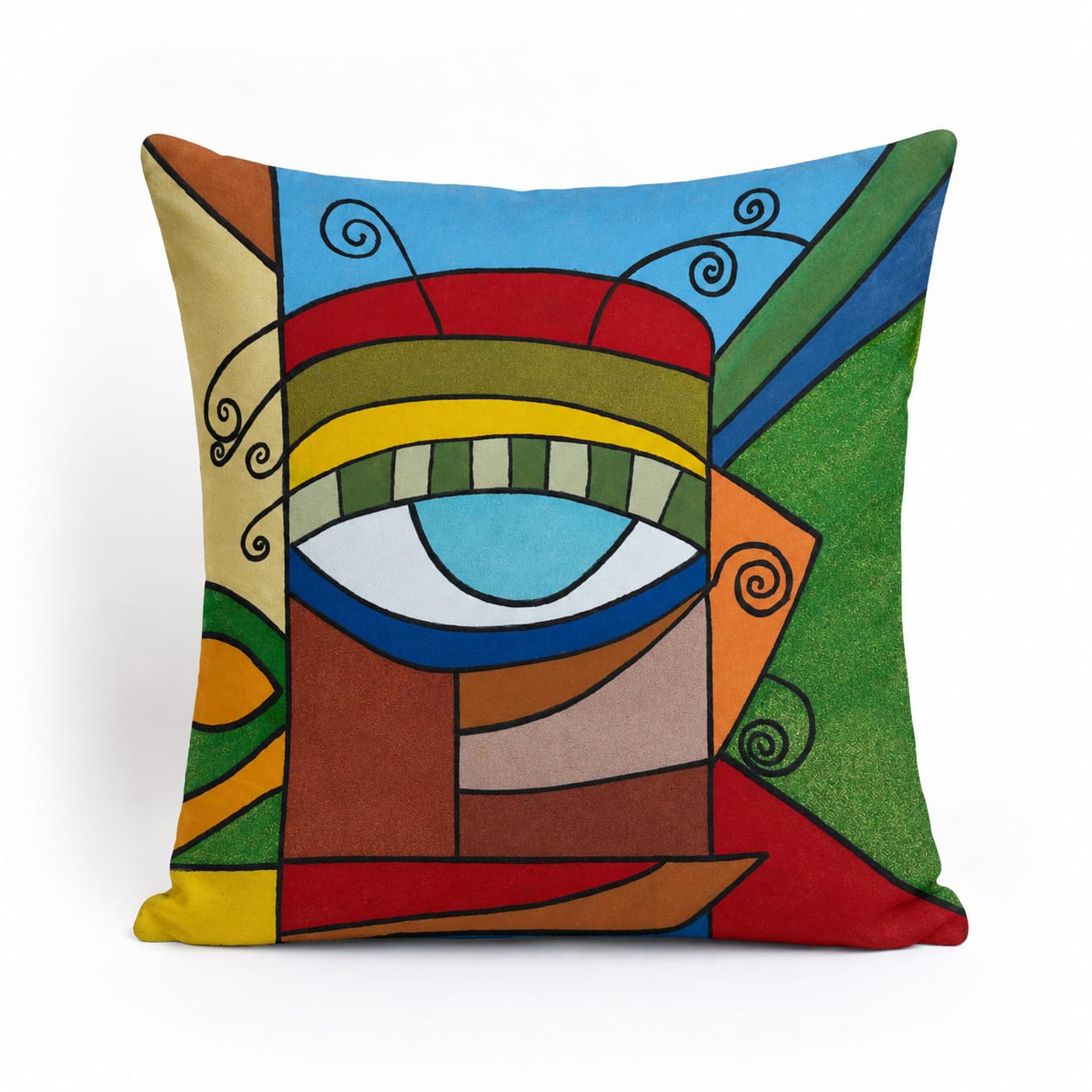 Abstract Eye Cushion – Handmade Artistic Piece