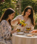 Tea Set with the Colors of Spring