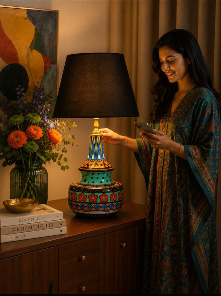 Hand-Painted Artistic Table Lamp