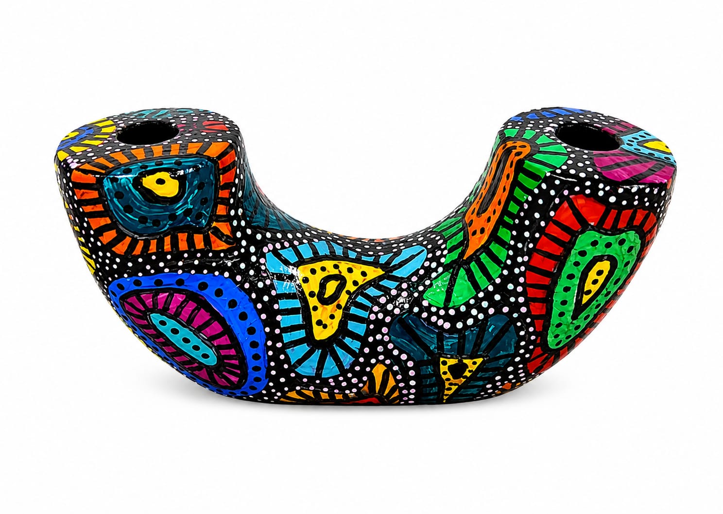Hand-Painted Artistic Candle Holder