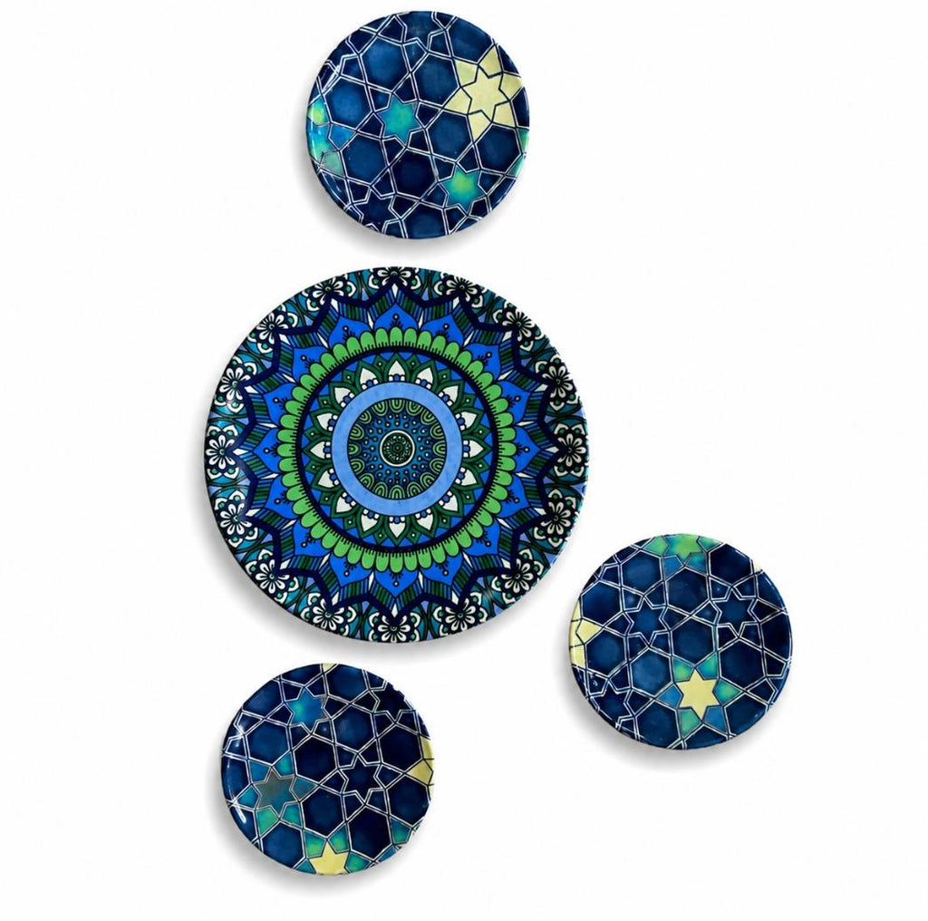 Islamic Geometric Wall Plate Collection