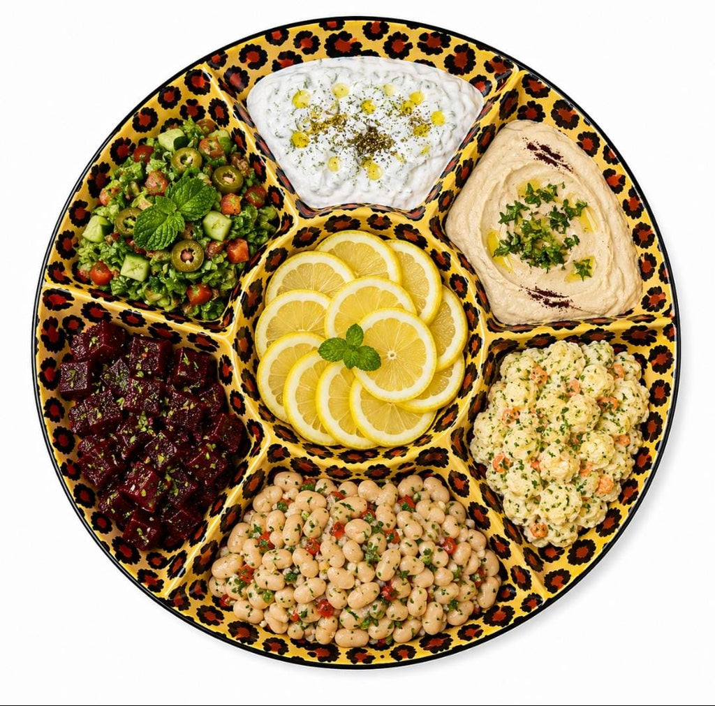 Hand-Painted Leopard Print Porcelain Serving Plate