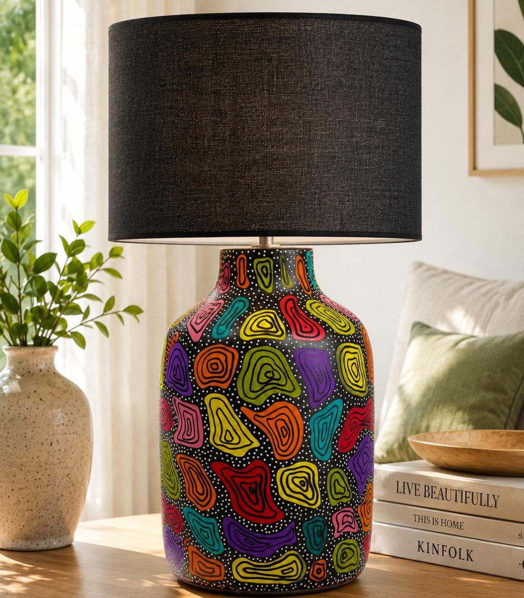 Hand-Painted Table Lamp
