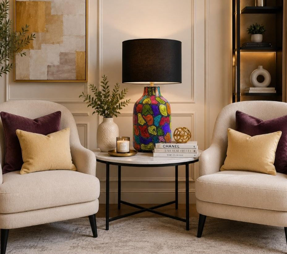 Hand-Painted Table Lamp